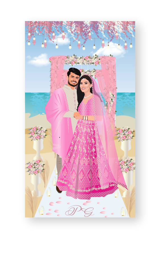 marriage-caricature-invite