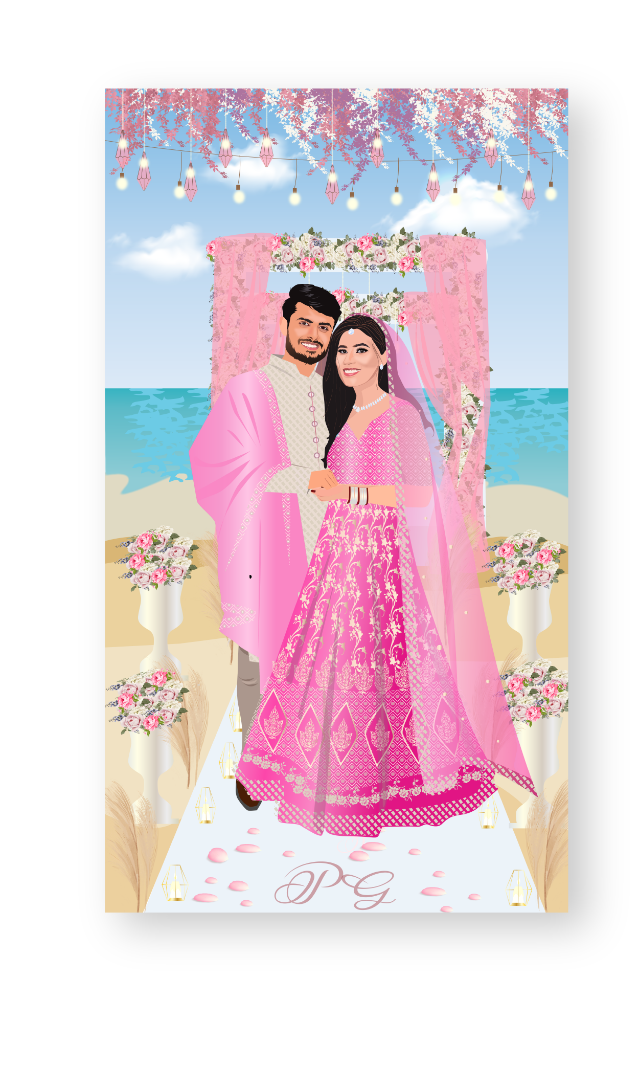 marriage-caricature-invite