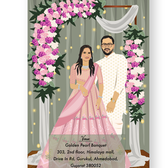 marriage-caricature-invite