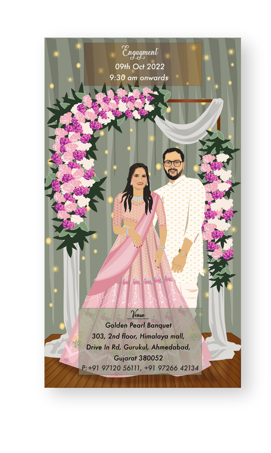 marriage-caricature-invite