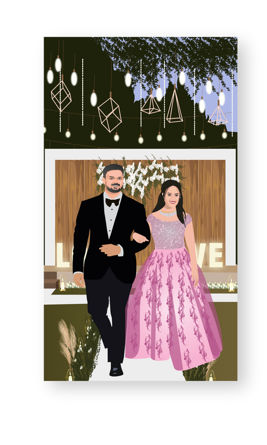 marriage-caricature-invite