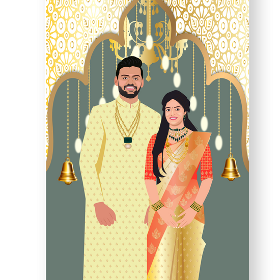 marriage-caricature-invite