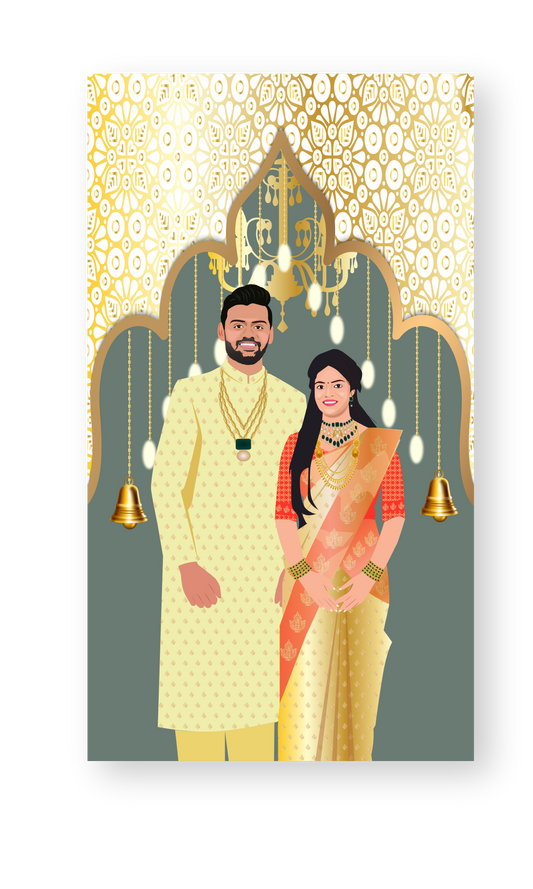 marriage-caricature-invite