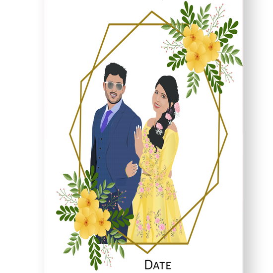 marriage-caricature-invite