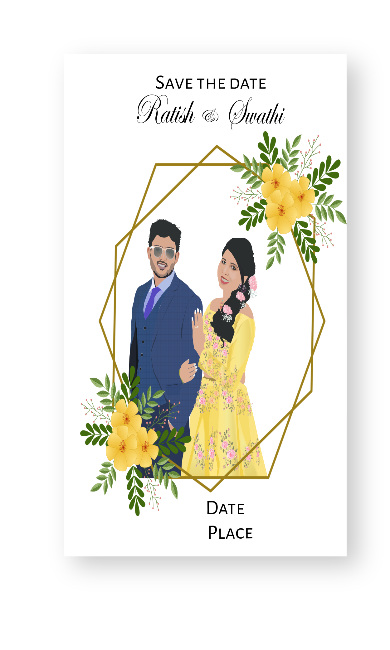 marriage-caricature-invite