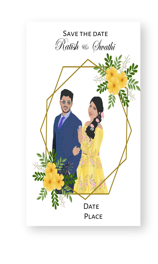 marriage-caricature-invite