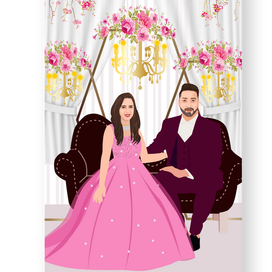 marriage-caricature-invite