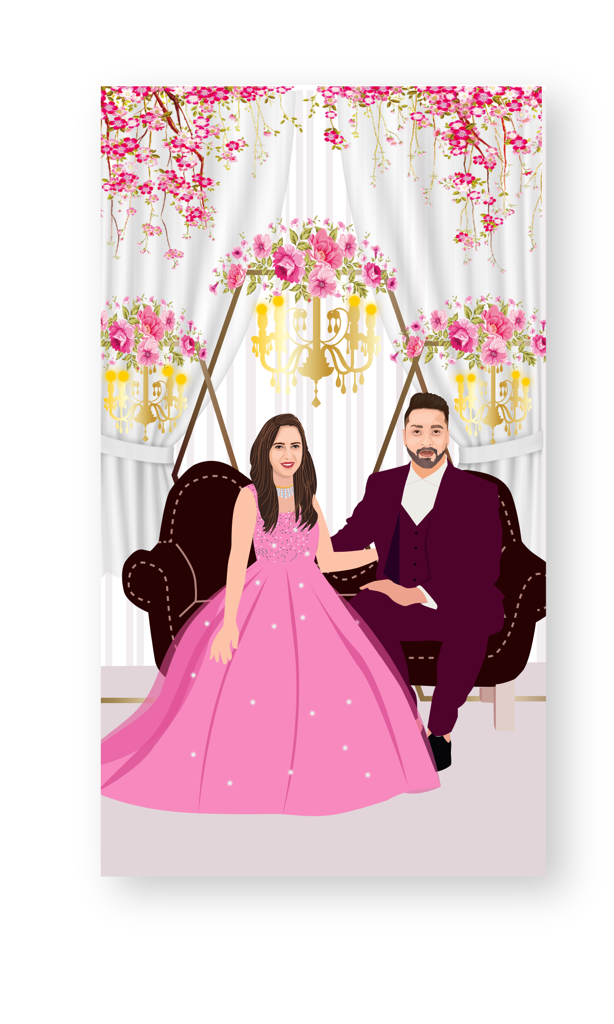 marriage-caricature-invite