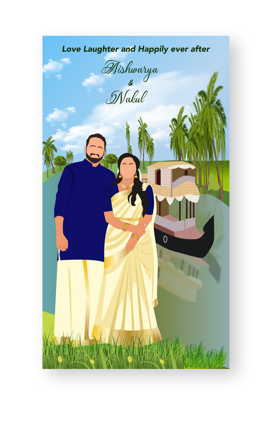 marriage-caricature-invite