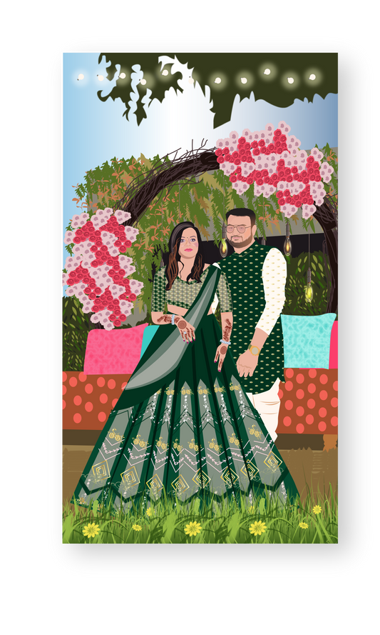 marriage-caricature-invite