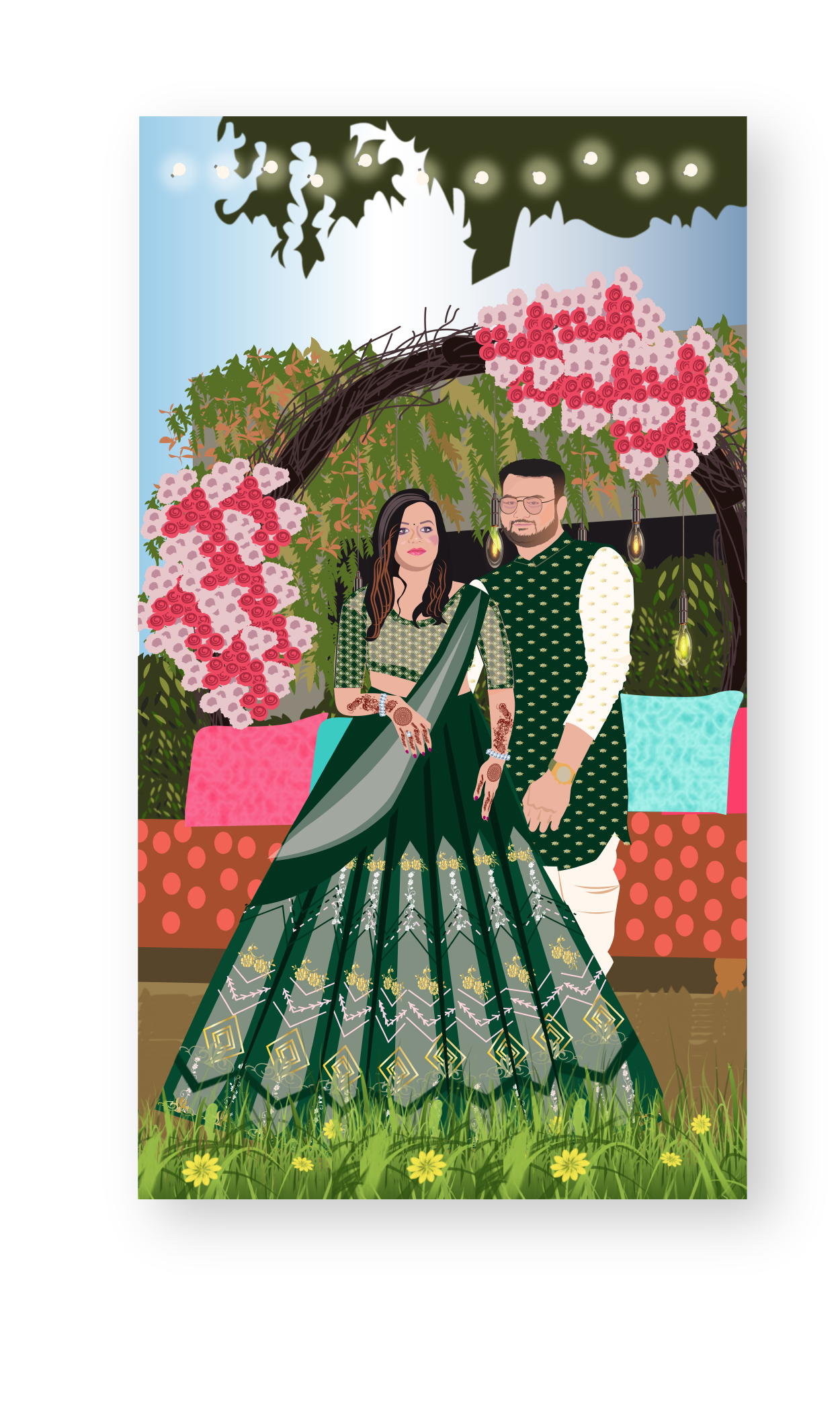 marriage-caricature-invite